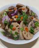 黑木耳山藥蓮藕排骨湯（大同電鍋料理）