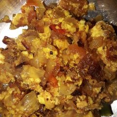 A picture of Paneer burji.