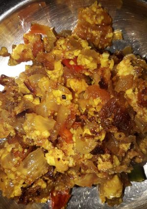 A picture of Paneer burji.