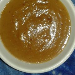 A picture of Besan ka halwa.