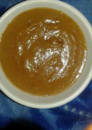 A picture of Besan ka halwa.