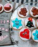 Galletitas sabor a pipas con adornos de glaseado