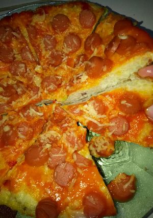 Foto resep Pizza nasi teflon Sederhana