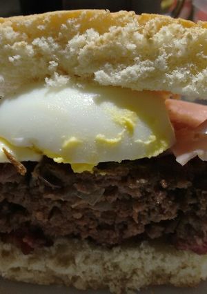 Una foto de Hamburguesa casera