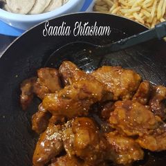 A picture of Honey chilli wings.