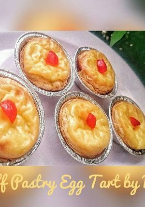 Foto resep Puff Pastry Egg Tart