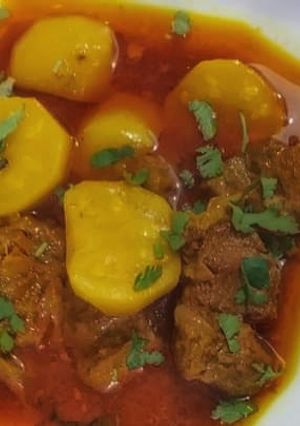 A picture of Tinday gosht.