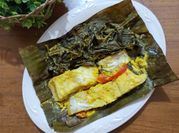 Gambar pepes ikan daun ubi
