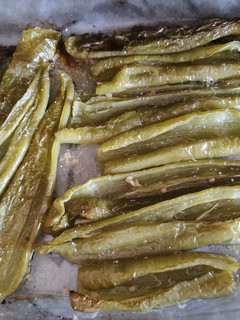 Una foto de Pimientos verdes asados horno