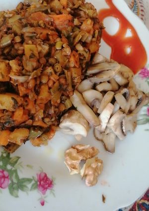 عکسی از دستور خوراک گیاهی
