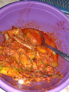 Foto resep 8. Sambal merah pindang dan terong