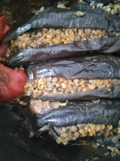 عکسی از دستور دلمه بادمجان