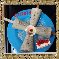 A picture of Badam kulfi.