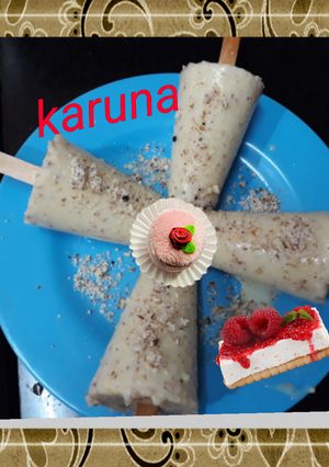 A picture of Badam kulfi.