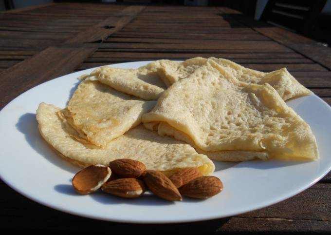 Crêpes sans gluten et sans lactose