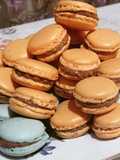 Macarons cu cremă de ciocolată și brânză