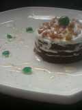 Dulce de café con nueces y merengue