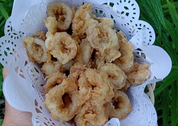 Resep Cumi goreng krispi (calamary) yang Bikin Ngiler