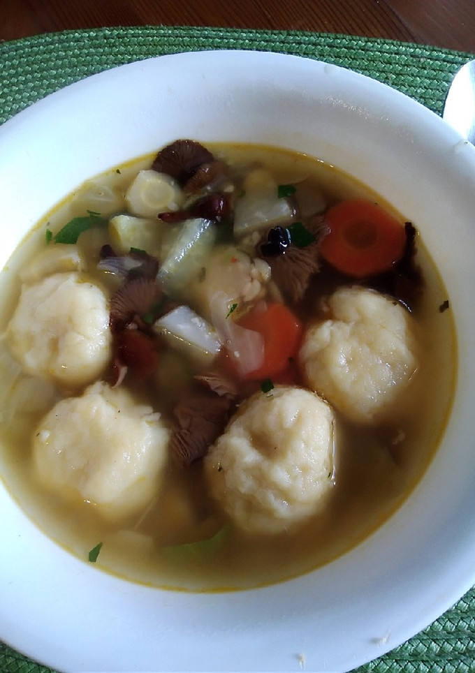 Zöldséges krumpligombóc leves recept fotója