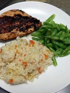 Foto resep Grilled Chicken Breast and Rice Pilaf