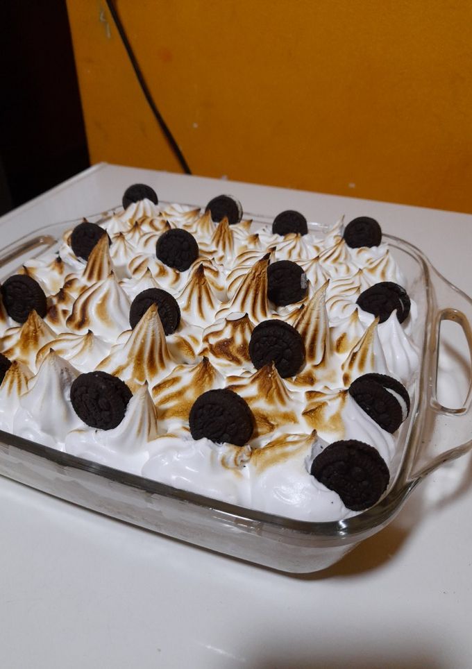 Una foto de Postre tres leche con merengue