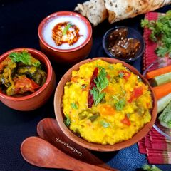 Dalia and Moong Dal Khichdi A picture of Dalia and Moong Dal Khichdi.