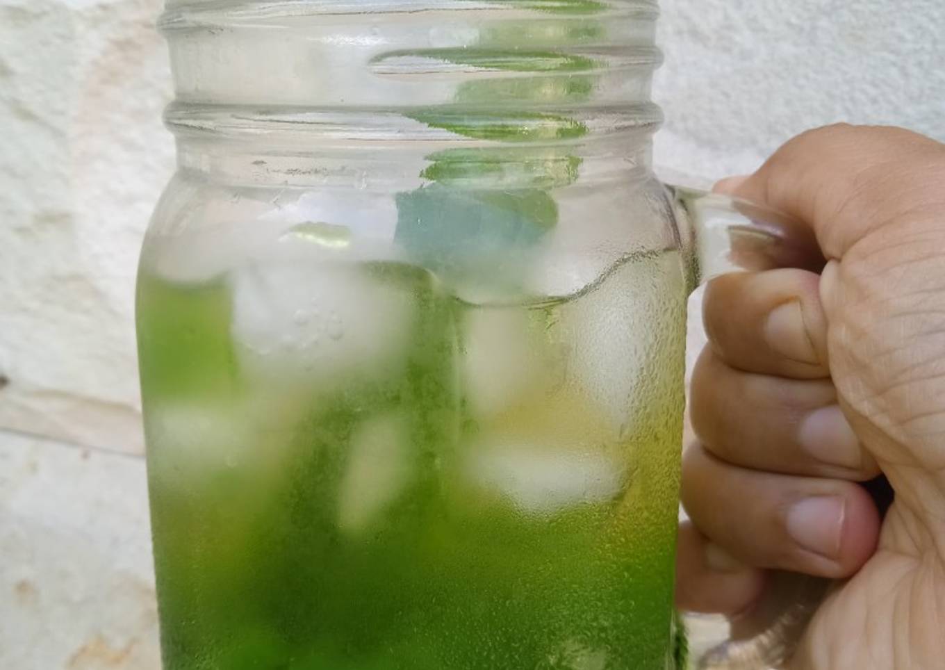 Pandan Lemongrass Jelly Iced Tea