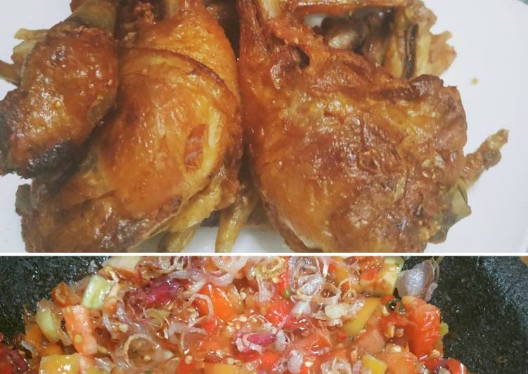 Resep Ayam Goreng Upin Ipin &amp; Sambel Pecak Anti Gagal
