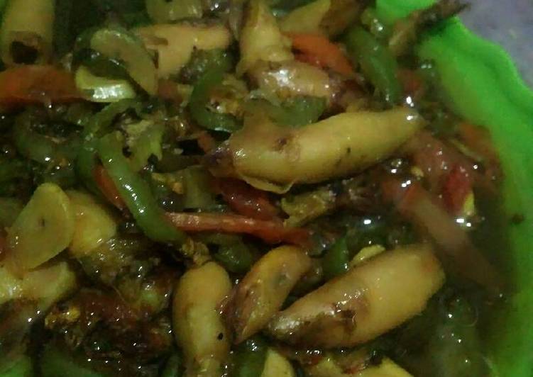 Cumi asin pedas sambel ijo