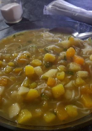 Una foto de Sopa de verduras