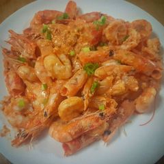 A picture of Shrimp with salted egg.