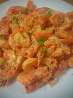 A picture of Shrimp with salted egg.