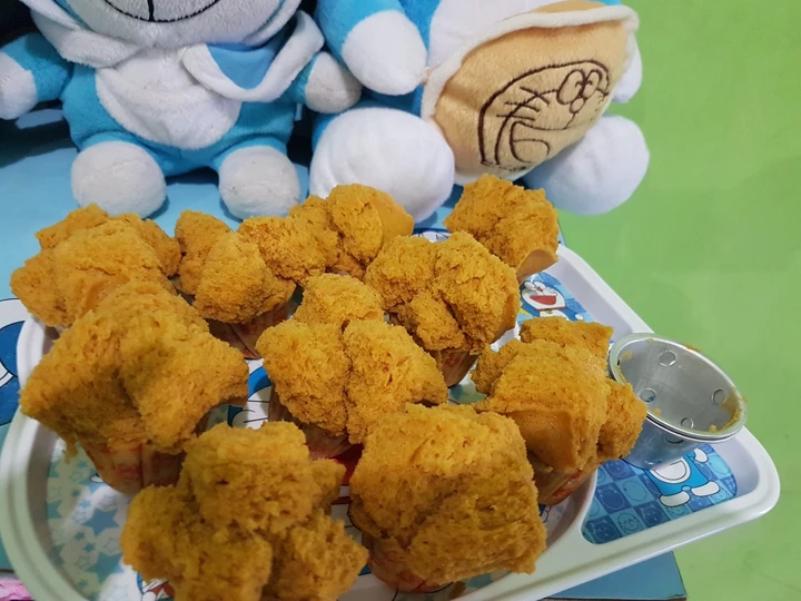 Cara Mudah Menyiapkan Resep Bolu kukus gula merah lembut &amp;amp; mekrok yang Menggugah Selera Anti Ribet, Sempurna