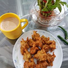 Moong daal pakoda A picture of Moong daal pakoda.