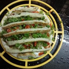 A picture of Home made pizza.