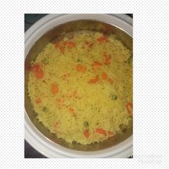 Curry rice with veggies.. A picture of Curry rice with veggies...
