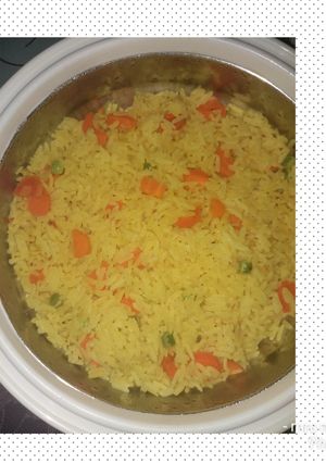 A picture of Curry rice with veggies...
