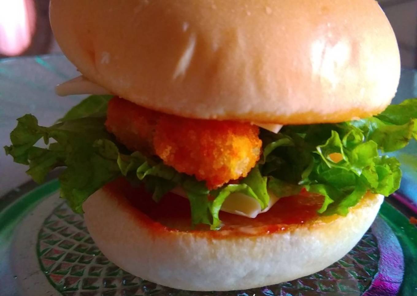 Mini burger nugget
