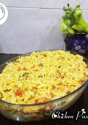 A picture of Chicken pasta.