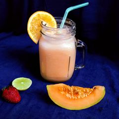 A picture of Cantaloupe sherbet.