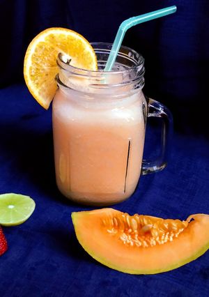 A picture of Cantaloupe sherbet.