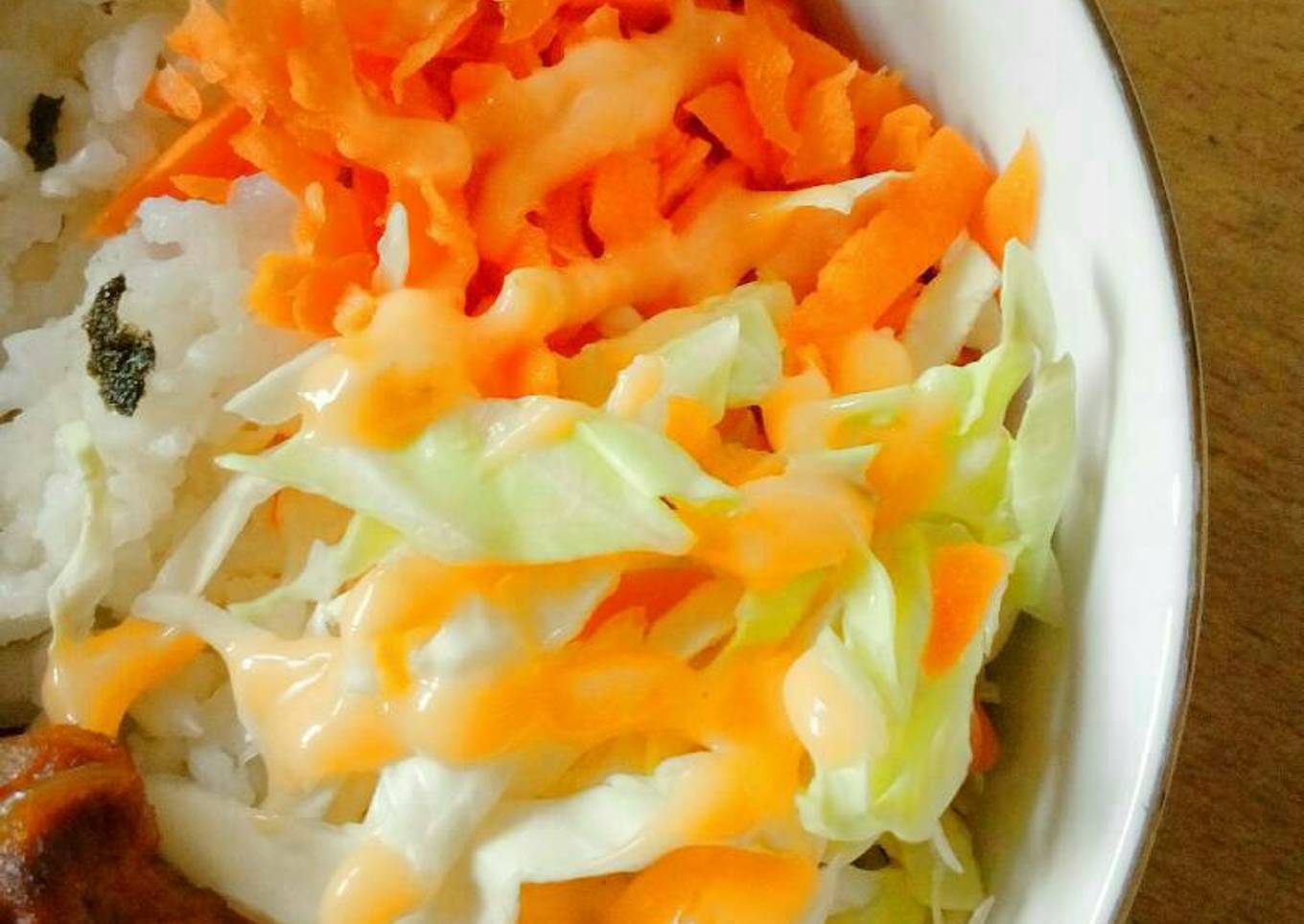 Salad kubis (dengan salad sayuran)