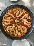 Fideuà with Mackerel and Large Shrimp