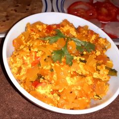 A picture of Paneer Burji.