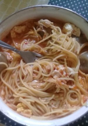 Foto resep Mie spageti ala korea