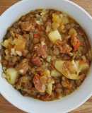 Guiso de lentejas con longaniza