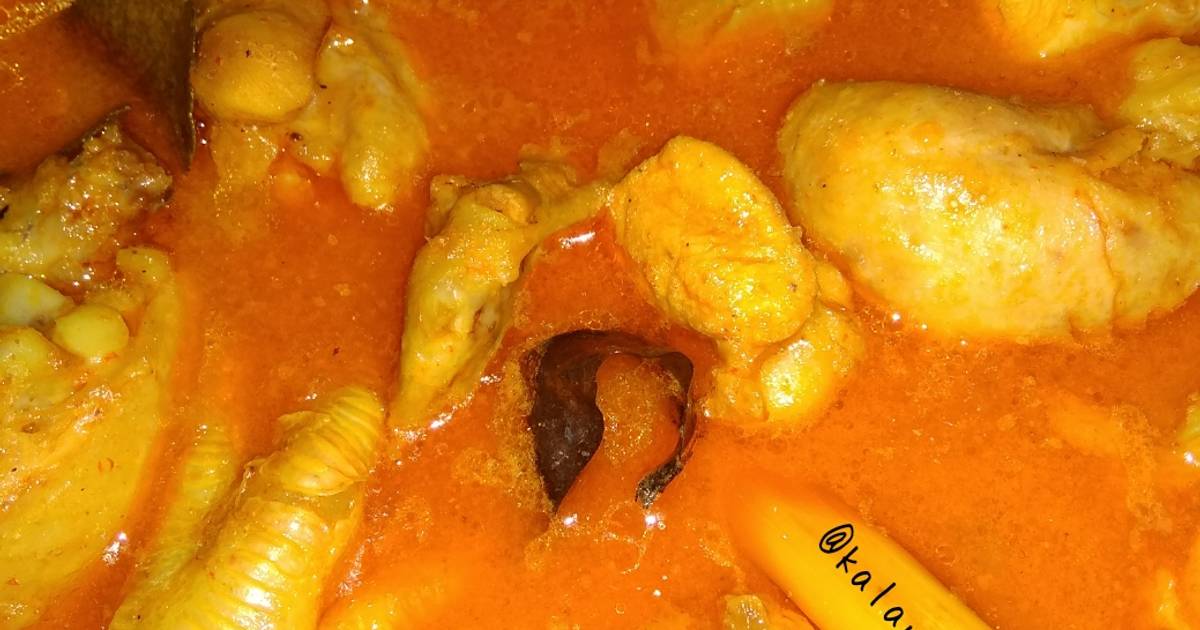 Resep Gulai Ayam no santan no minyak oleh 