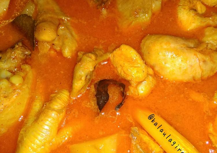  Resep  Gulai  Ayam  no  santan  no  minyak oleh 