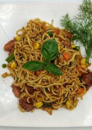 A picture of Panfried Noodles #jikonichallege.