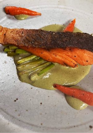 รูปของ สเต็กแซลมอล Salmon steak